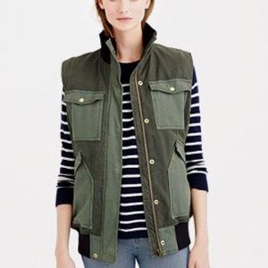 J. Crew green utility vest - NWTs - sold out!